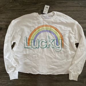 Target St Patrick’s Day Lucky Crop sweatshirt